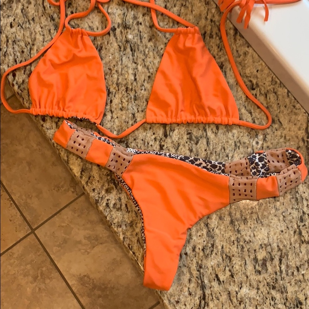Acacia Swimwear canons bikini top mango medium